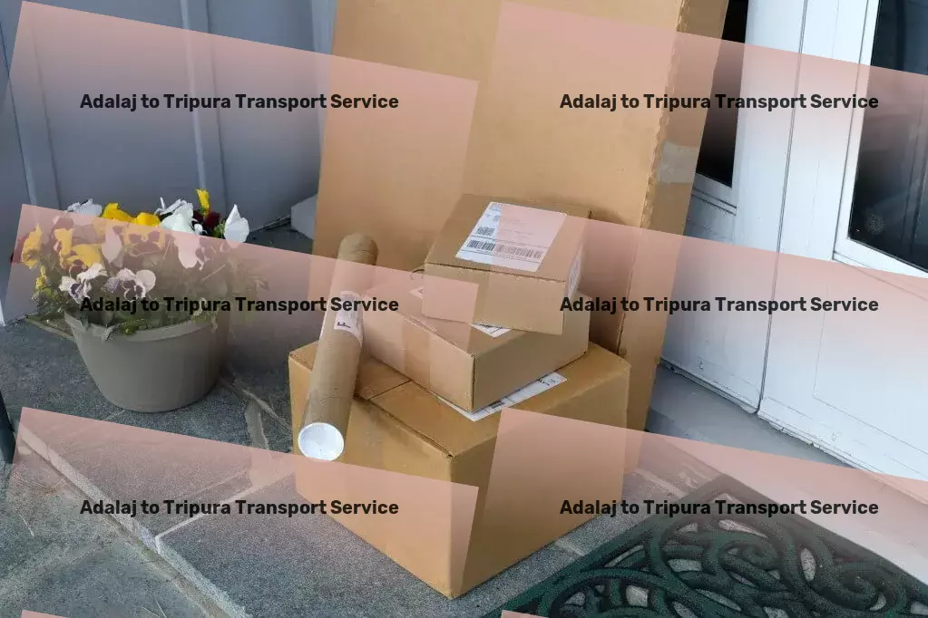 Adalaj to Tripura Transport Quick freight services