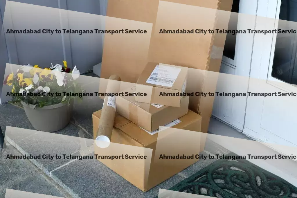 Ahmadabad City to Telangana Transport Quick goods services