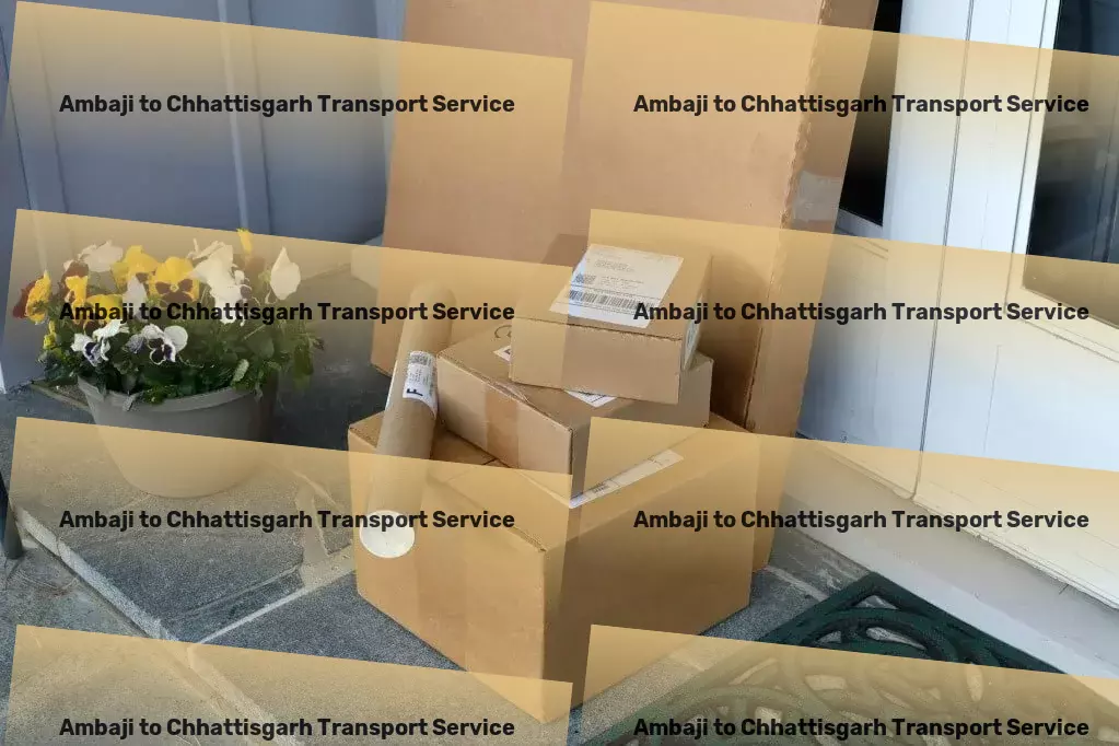 Ambaji to Chhattisgarh Transport Regional courier solutions