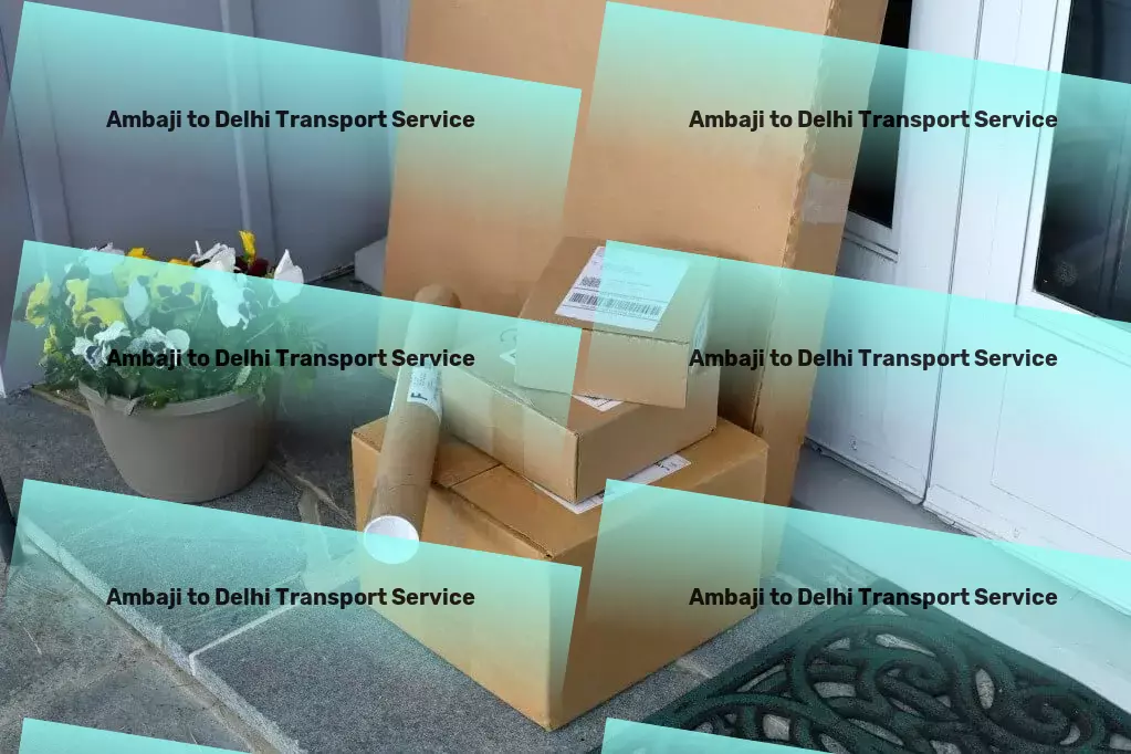 Ambaji to Delhi Transport Professional goods forwarding