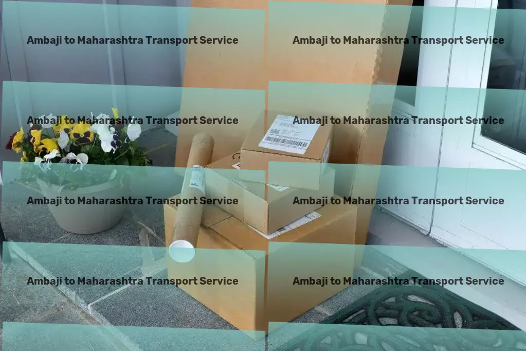 Ambaji to Maharashtra Transport Online bulk cargo services