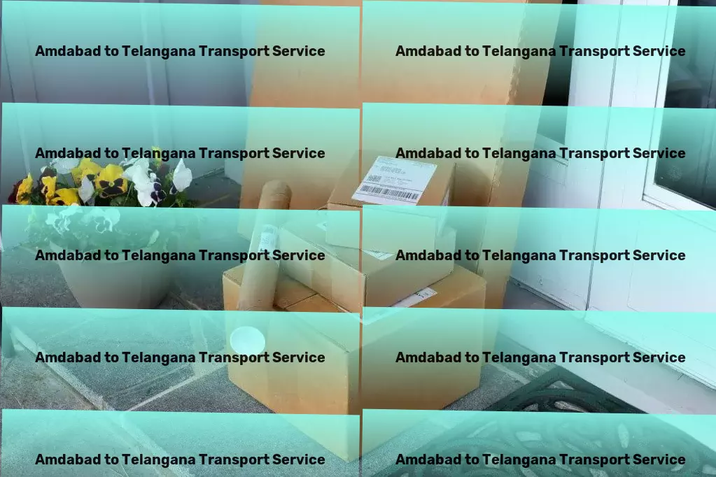 Amdabad to Telangana Transport Express road carriage services