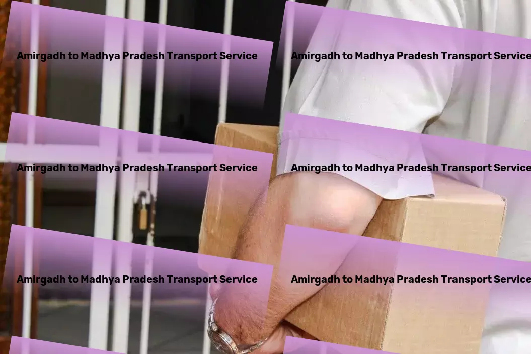 Amirgadh to Madhya Pradesh Transport High-speed parcel delivery