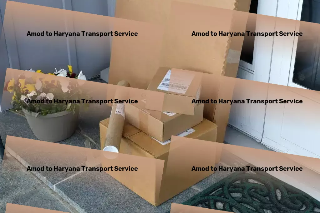 Amod to Haryana Transport Express goods shipment solutions