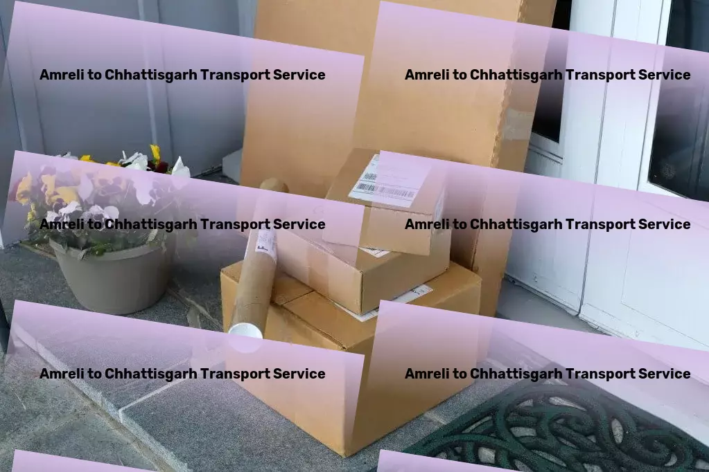 Amreli to Chhattisgarh Transport Industrial goods movers