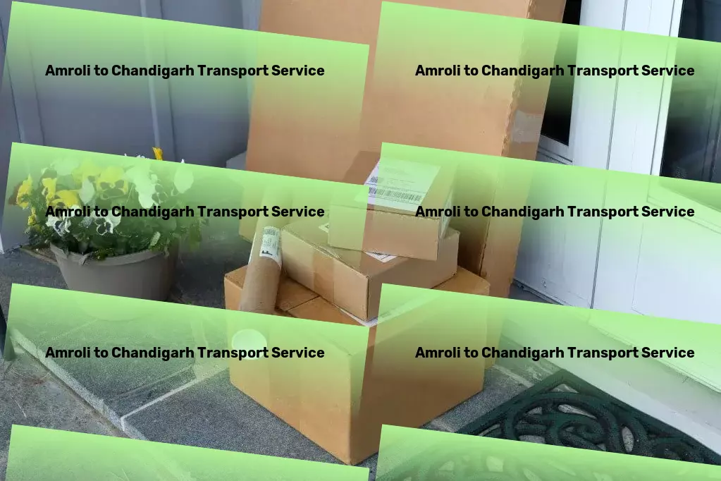 Amroli to Chandigarh Transport Regional cargo forwarding