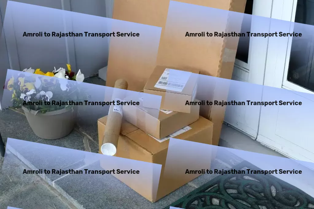 Amroli to Rajasthan Transport Professional cargo forwarding